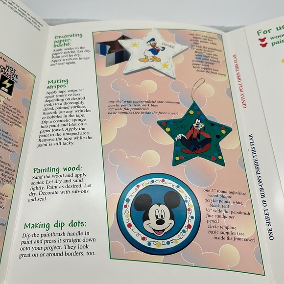 Disney Vintage Mickey Mouse & Friends (Saying’s) Transfer Stickers & Folder - Picture 5 of 9